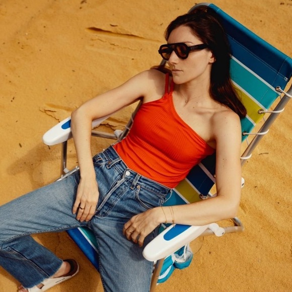 The range Nyc Division Rib Braided One Shoulder - Picture 7 of 8